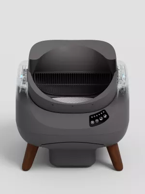kuti rëre smart automatike për mace Catlink C08 Scooper OPEN-X, me Wi‑Fi/app, 4 L rërë + 12 L depo mbetjesh, gri