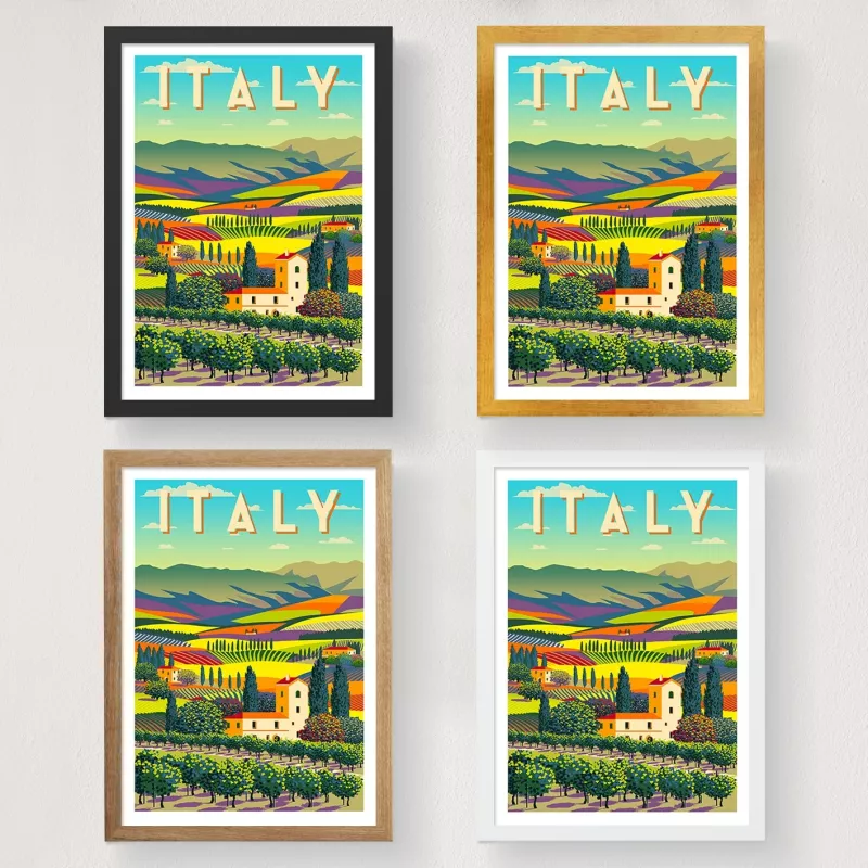 Poster A4 Wallity, Itali - 1963