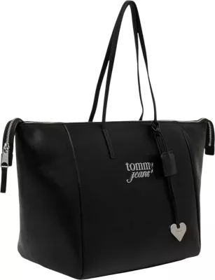 Çantë tote për femra Tommy Hilfiger TJW Bold Tote AW0AW18786, e zezë