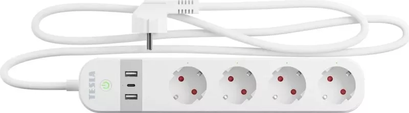 Priza inteligjente Tesla TSL-SPL-SPS300, me WiFi, e bardhë