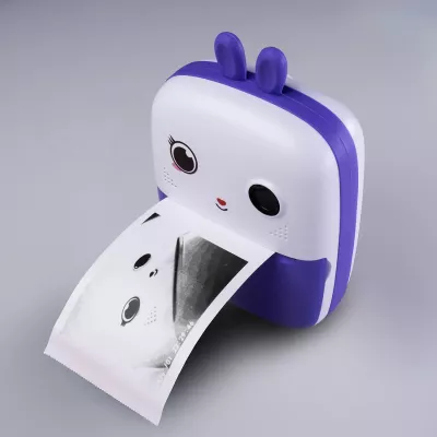Printer termik mini për fëmijë Hurtel HURC10F me kamerë dhe video, 1800mAh, 32GB, Violet