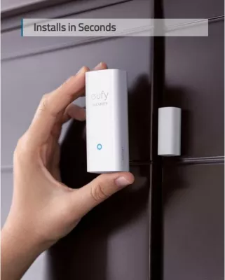 sensor dere dhe dritare Anker Eufy Security T89000D4, jetë baterie deri 2 vjet, i bardhë, set 2 copë