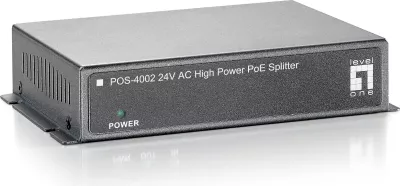 Splitter PoE LevelOne POS-4002, 24V AC, IEEE 802.3x, 10/100Base-T, i zi