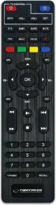 Dekoder digjital Esperanza EV106P DVB-T2 H.265/HEVC, i zi
