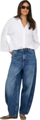 Xhinse femra Jacqueline de Yong JDYSUSIE MW Barrel, denim blu e errët [Madhësia: XS]