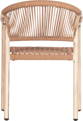 Karrige ngrënieje për jashtë KERLY, alumin ngjyrë lisi, ratan sintetik ngjyrë bronzi, FH6050.01, 54x58.5x76cm