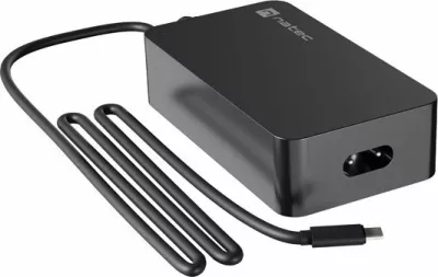 Adapter rryme për laptop Natec Grayling NZU-2033 45 W USB-C Power Delivery 20 V 3 A, i zi
