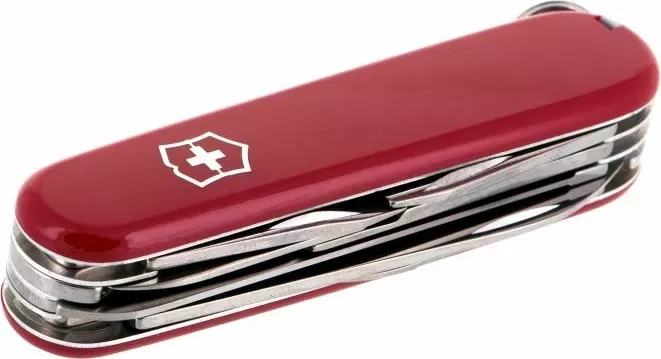 Thikë xhepi multifunksionale Victorinox, e kuqe