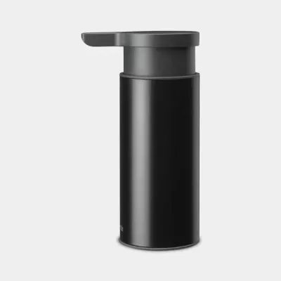 Dispenser sapuni i lëngshëm Brabantia 128448, 16.5×6.5×9.5 cm, i zi mat