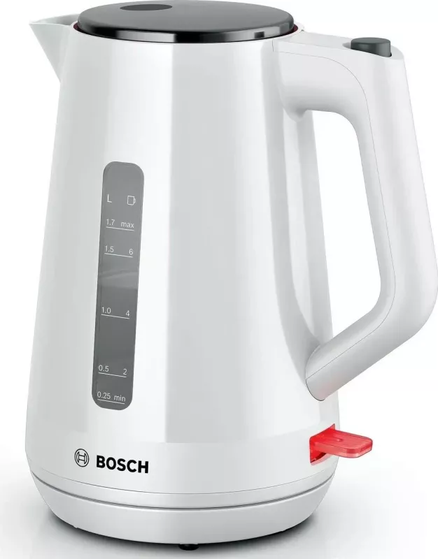 Çajnik Bosch TWK1M121, 1.7L, 2400W, bardhë