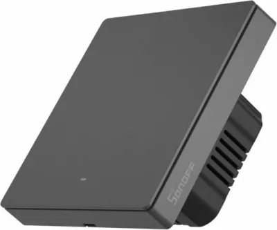 Ndërprerës muri smart Wi‑Fi SONOFF M5-1C-86, 1-kanal, standard EU 86, gri e errët
