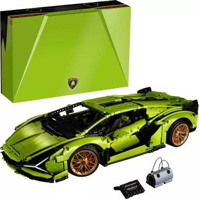 Set ndërtimi LEGO Technic Lamborghini Sián FKP 37, 8 vjeç e lart, Plastik, 457 pjesë, shumëngjyrësh