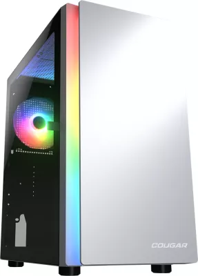 Kasë COUGAR Purity RGB Mini Tower për Micro-ATX/Mini-ITX, xham i temperuar, RGB, e bardhë