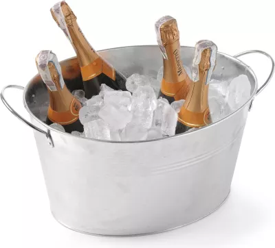 kovë festa për pije, Bar Up, 18 L, 400x330 mm, metalike argjendtë