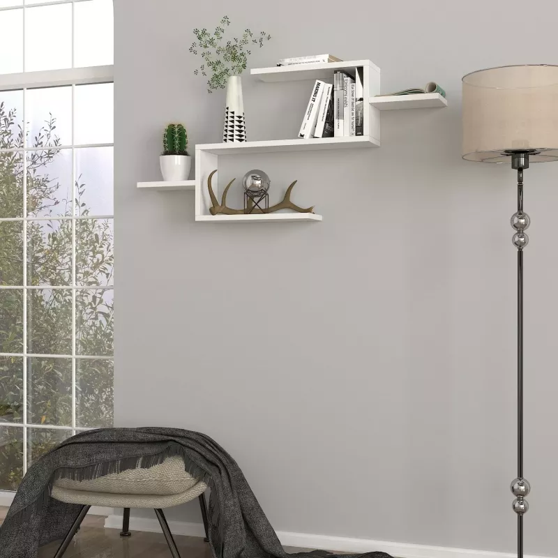 Raft librash Hanah Home, Twist, i bardhë