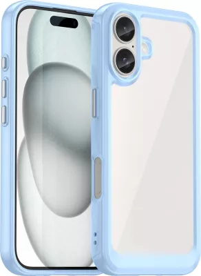 Mbështjellës Hurtel Outer Space Case për iPhone 16, TPU/PC, Kaltër