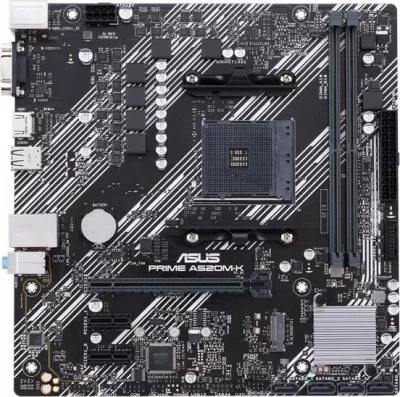 Pllakë amë Asus PRIME A520M-K, 2x RAM DDR4 deri 64GB, M.2, 4x SATA 3