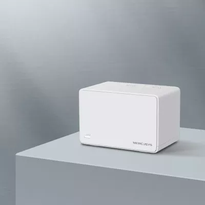 Router Mesh Wi‑Fi 6, Mercusys Halo H80X AX3000, dy banda, porta Gigabit, i bardhë, set 2-pack