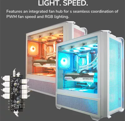 Kasë COUGAR MX600 Full Tower, RGB, e bardhë