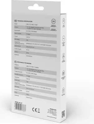 Hub Savio AK-57 USB-C - 3 x USB-A, 5000 MB/s, hiri