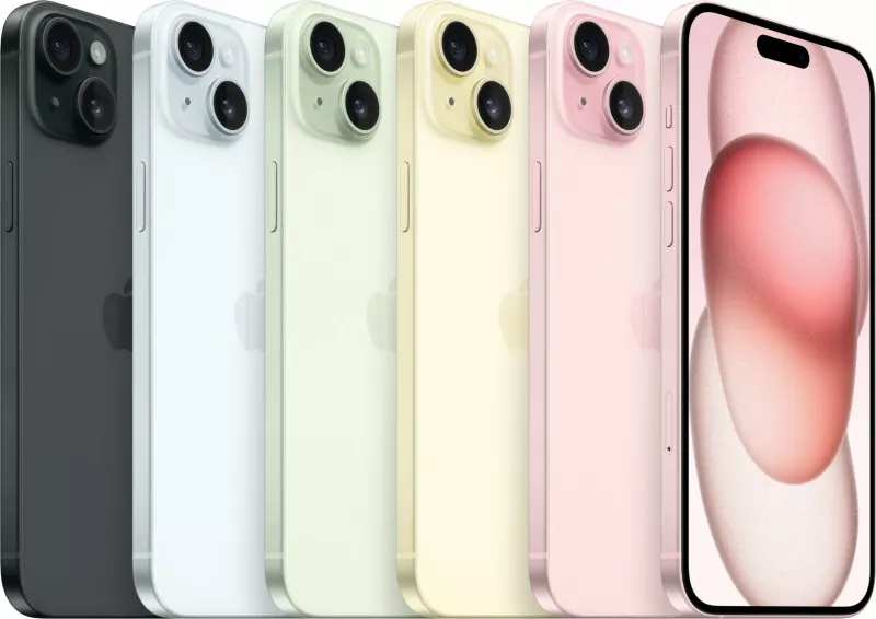 Celular Apple iPhone 15 Plus 128GB, 6.7 inç, iOS 17, e verdhë