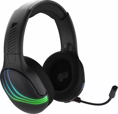 Kufje wireless PDP Afterglow Wave për Xbox, RGB, me mikrofon, të zeza