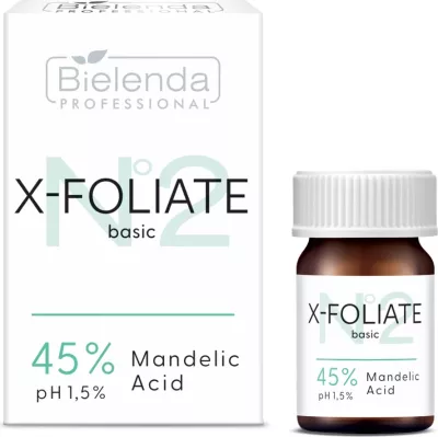 Eksfoliant fytyre Bielenda Professional X-Foliate Basic Mandelic Acid 45% për femra, 5ml