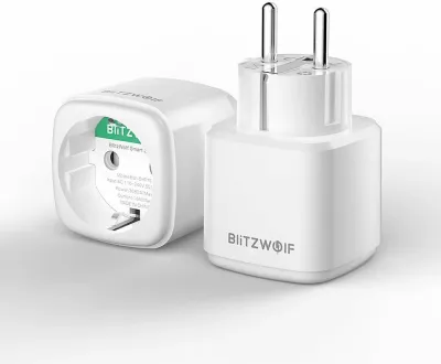 Prizë inteligjente BlitzWolf BW-SHP15, ZigBee 3.0, 3680W, EU, e bardhë