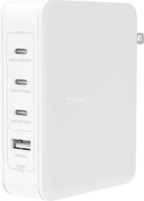 Karikues Belkin BoostCharge Pro, i brendshëm, AC, 140W, bardhë