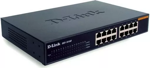 Switch D-Link DES-1016D, 16 porta, 10/100Mbps, full duplex, i zi