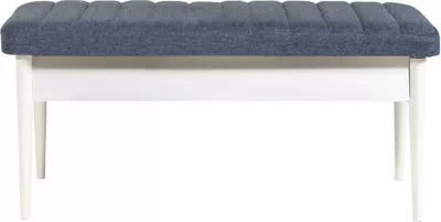Set tavoline me karrige për ngrënie, e zgjatshme, 4 pjesë, Skye Decor, Vina 1048, ngjyrë bardhë dhe kaltër e errët