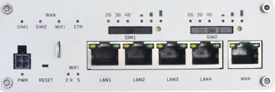Router LTE Teltonika RUTX12, Cat 6, WiFi, BLE, GNSS, Ethernet, Alumini