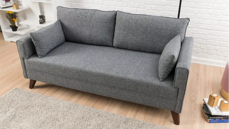 Divan dy ulëse, Atelier del Sofa, Bella, ngjyrë gri