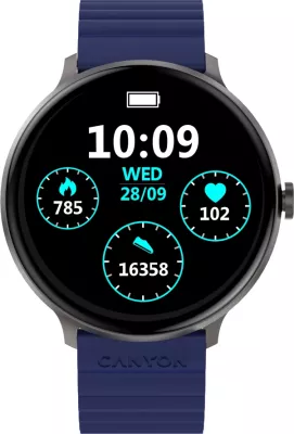 Smartwatch CANYON Jacky SW-69 1.30\" 360x360 Bluetooth 5.1 200mAh Blu/Verdhë