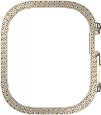 Mbështjellës PanzerGlass SAFE Bling Bumper për Apple Watch Ultra 2, transparent gold