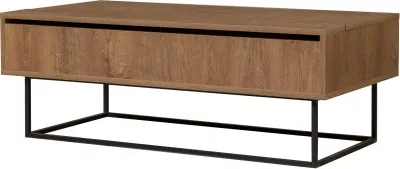 Set mobiljesh për dhomë dite, ngjyrë arre dhe e zezë, Laxus Takım 22, Skye Decor
