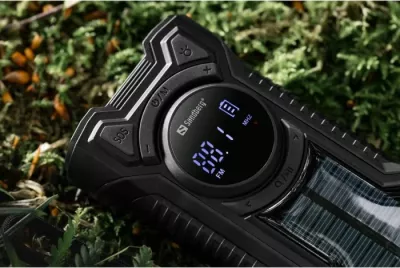 Radio emergjence SANDBERG Survivor Radio All-in-1 5000 421-03, powerbank 5000mAh, Bluetooth 5.0, AM/FM, dritë LED, karikim solar & me dorezë, e zezë