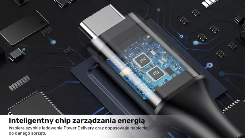 Kabllo furnizimi për laptop Acer Unitek, 65W USB-C - DC5,5, ngjyrë e zezë