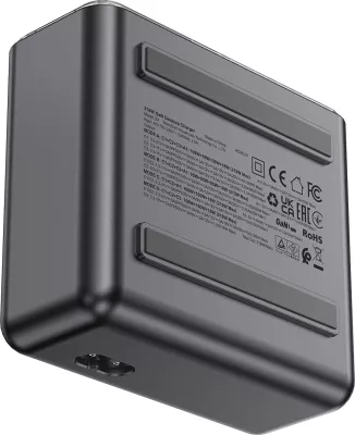 Adapter multifunksional Acefast Z4, 218W, 3x USB-C + 1x USB-A, ekran TFT, Gri