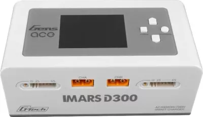 Karikues Gens ace IMARS D300 G-Tech Channel, 300W/700W, për bateri RC, i bardhë