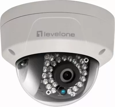 Kamerë IP LevelOne GEMINI Dome, 5-Megapixel, PoE, IR LED, e bardhë