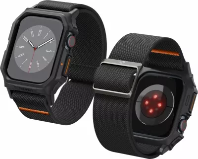 Rrip Spigen Lite Fit PRO për Apple Watch 10, 42mm, i zi