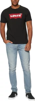 Maicë për meshkuj Levi's Housemark Tee 17783, e zezë [Madhësia: XXS]