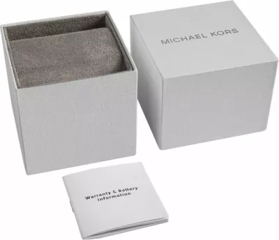 Orë dore për meshkuj Michael Kors, e zezë