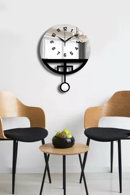 Orë muri dekorative Wallity, Vlnt108Gu, e zezë
