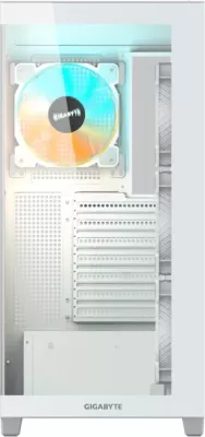 Kasë GIGABYTE C500 PANORAMIC STEALTH ICE ATX, USB-C USB 3.2 Gen2, x4 ventilatorë ARGB, e bardhë