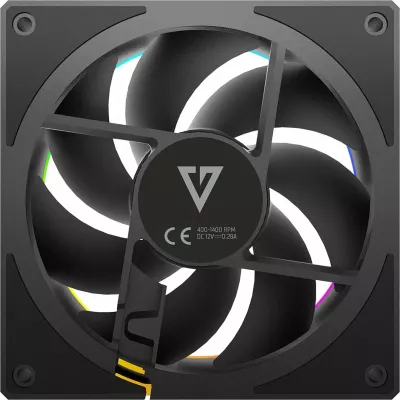 Ventilator kasë Modecom Volcano Loop 120 ARGB Reverse 120 mm 4-pin PWM, i zi