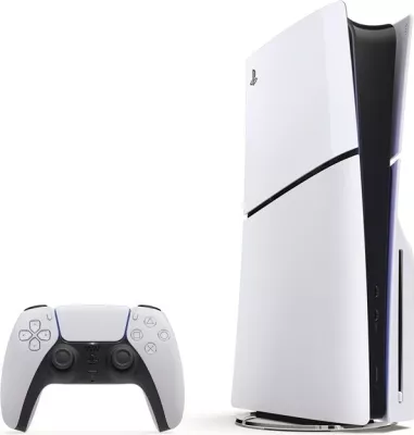 Konsolë lojërash Sony PlayStation 5 Slim me disk, 1TB, Astro Bot Bundle, Bardhë