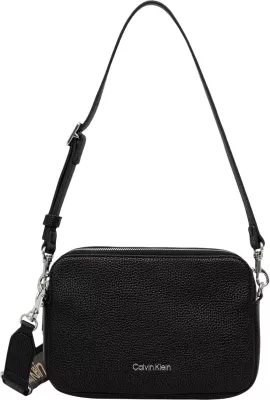 Çantë crossbody për femra Calvin Klein Webbing 2X Strap Camera Bag LV04F3656G, e zezë