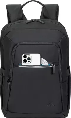 Çantë shpine RIVACASE Alpendorf Eco 7523, për laptop 13.3-14 inç, e zezë